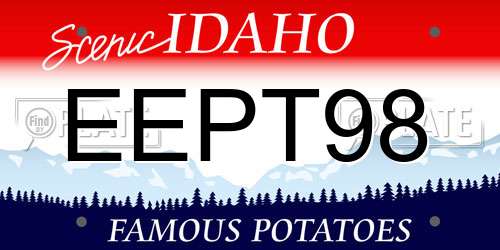 EEPT98 Idaho License Plate