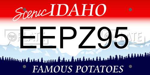 EEPZ95 Idaho License Plate