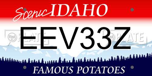 EEV33Z Idaho License Plate