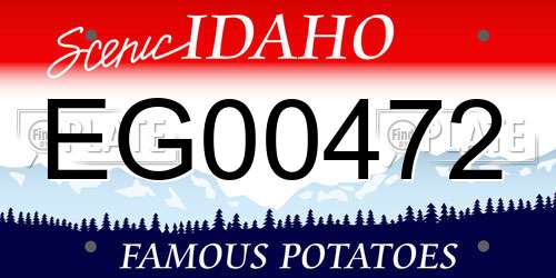 EG00472 Idaho License Plate