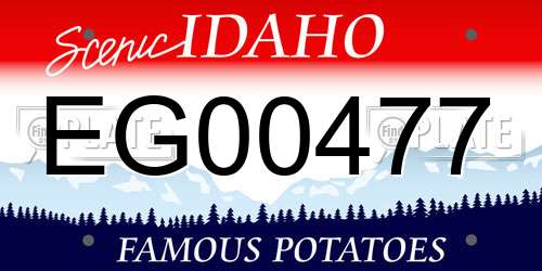 EG00477 Idaho License Plate