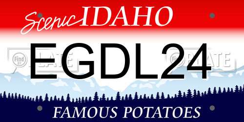 EGDL24 Idaho License Plate