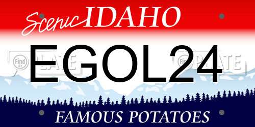 EGOL24 Idaho License Plate