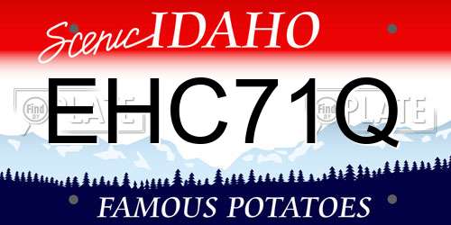EHC71Q Idaho License Plate