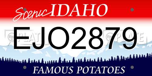 EJO2879 Idaho License Plate