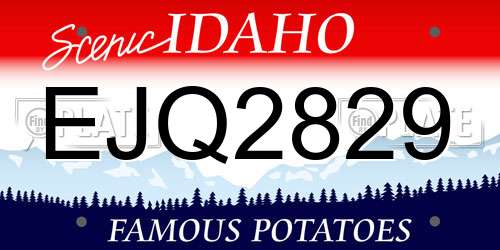 EJQ2829 Idaho License Plate