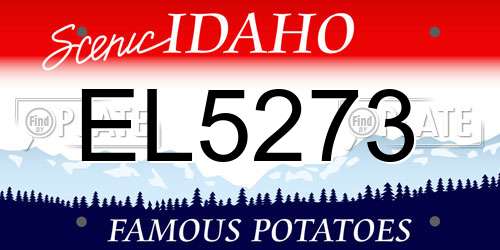 EL5273 Idaho License Plate