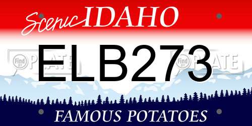 ELB273 Idaho License Plate