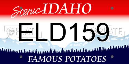 ELD159 Idaho License Plate