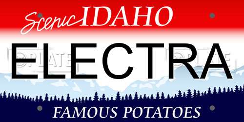 ELECTRA Idaho License Plate