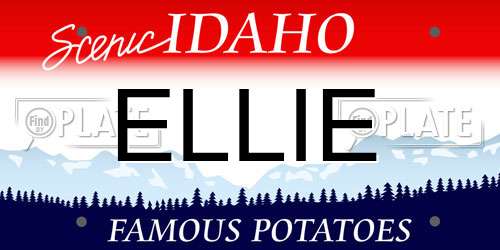 ELLIE Idaho License Plate