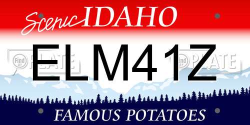 ELM41Z Idaho License Plate