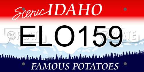 ELO159 Idaho License Plate