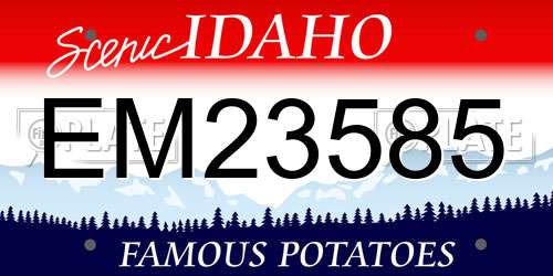 EM23585 Idaho License Plate