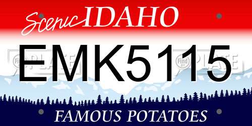 EMK5115 Idaho License Plate