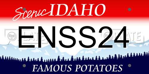 ENSS24 Idaho License Plate