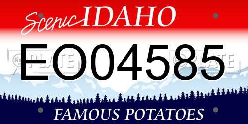 EO04585 Idaho License Plate