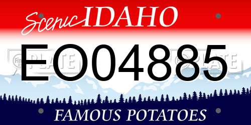 EO04885 Idaho License Plate