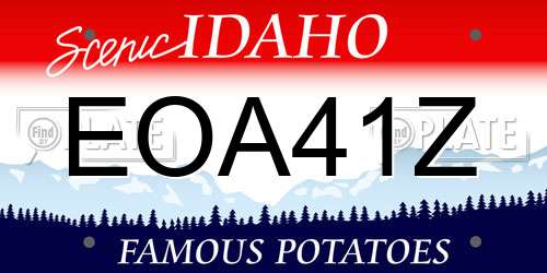EOA41Z Idaho License Plate