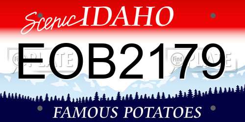 EOB2179 Idaho License Plate