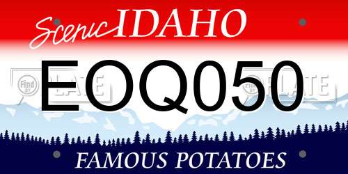 EOQ050 Idaho License Plate