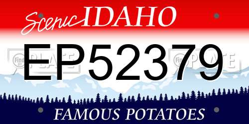 EP52379 Idaho License Plate