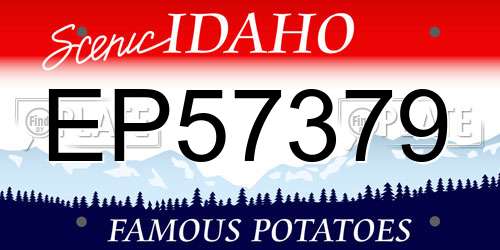 EP57379 Idaho License Plate
