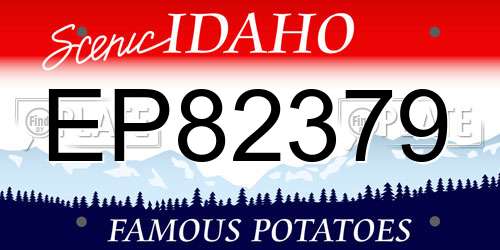 EP82379 Idaho License Plate