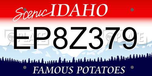 EP8Z379 Idaho License Plate