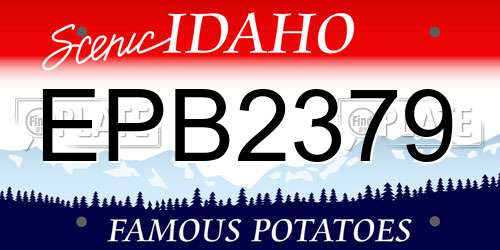 EPB2379 Idaho License Plate