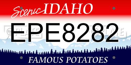 EPE8282 Idaho License Plate