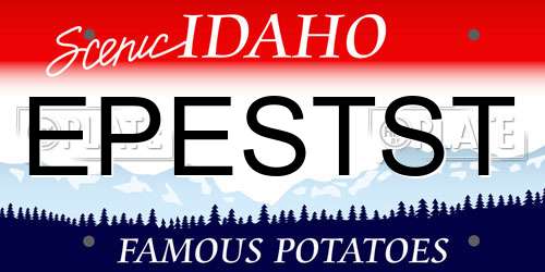 EPESTST Idaho License Plate