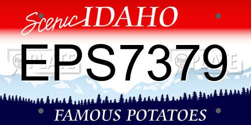 EPS7379 Idaho License Plate