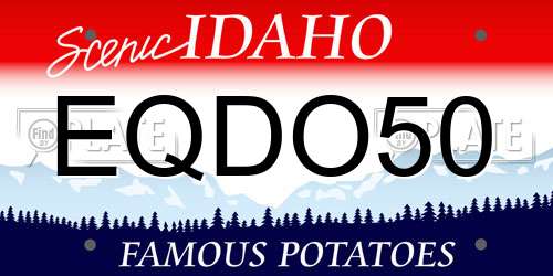 EQDO50 Idaho License Plate