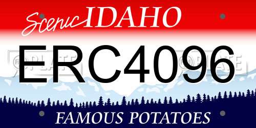 ERC4096 Idaho License Plate