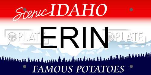ERIN Idaho License Plate