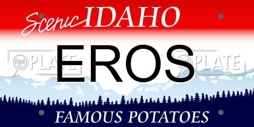 EROS Idaho License Plate