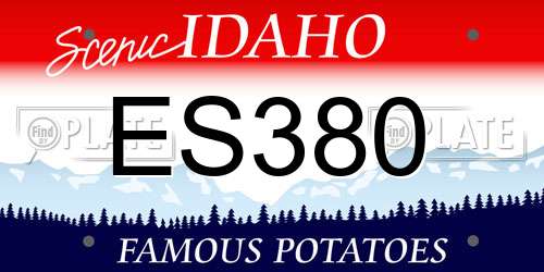 ES380 Idaho License Plate