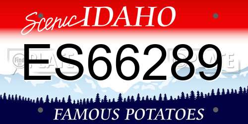 ES66289 Idaho License Plate