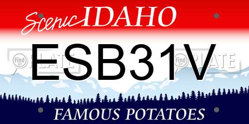 ESB31V Idaho License Plate