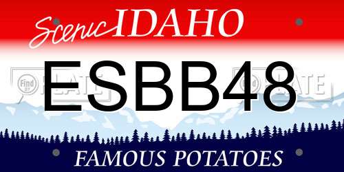 ESBB48 Idaho License Plate