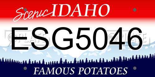 ESG5046 Idaho License Plate