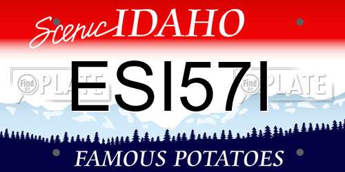 ESI57I Idaho License Plate