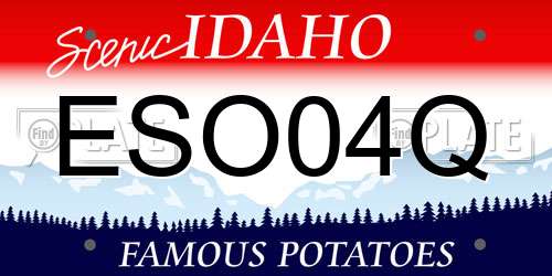ESO04Q Idaho License Plate