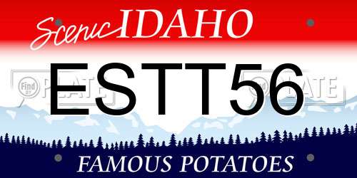 ESTT56 Idaho License Plate