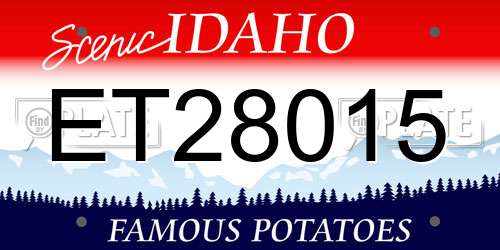 ET28015 Idaho License Plate