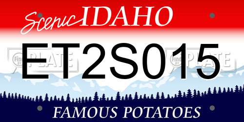 ET2S015 Idaho License Plate
