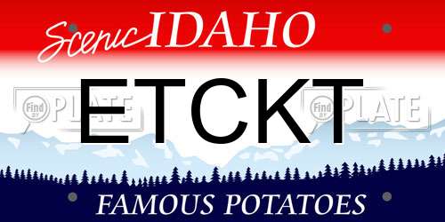 ETCKT Idaho License Plate