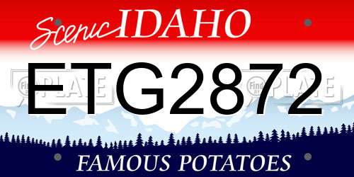 ETG2872 Idaho License Plate