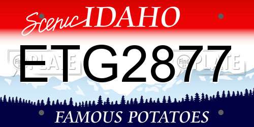 ETG2877 Idaho License Plate